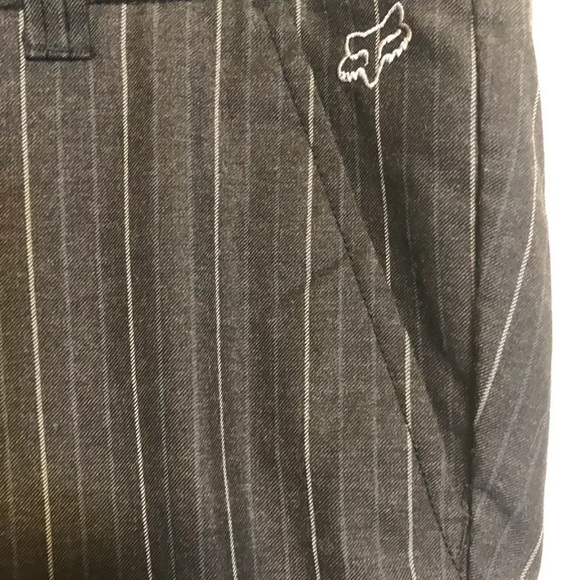 Fox Girls Gray Pinstripe Slacks Career Pants - Picture 2 of 7